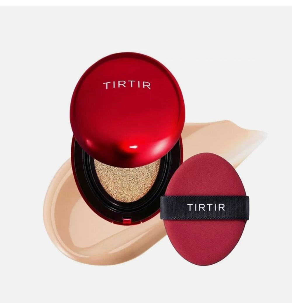 NIB TIRTIR Mask Fit Red Cushion Foundation Mini 24W Soft Beige BRAND NEW SEALED